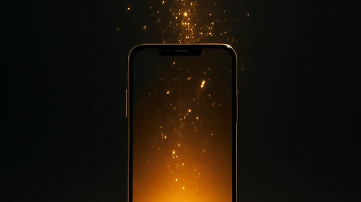 599JILI COM Modern phone with glowing screen